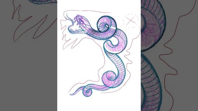 Time lapse snake tattoo drawing смотреть онлайн