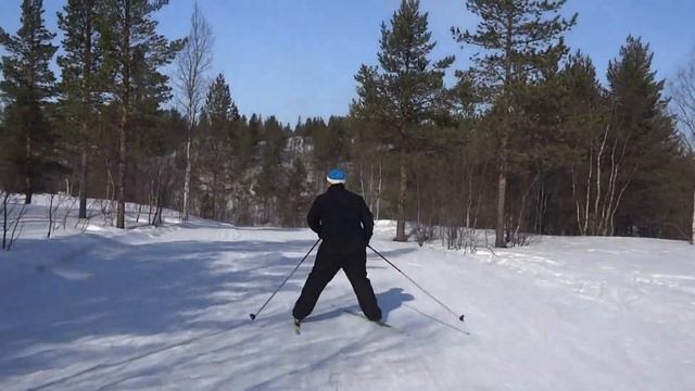 лыжи, катаемся в Долине Уюта смотреть онлайн