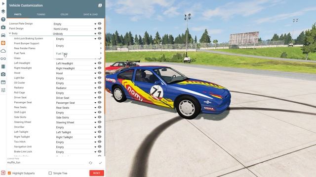 Как ТЮНИНГОВАТЬ и СОХРАНЯТЬ машины в Beamng Drive смотреть онлайн