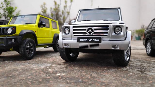 1/18 SUV collection Jeep Wrangler Suzuki Jimny Mercedes G wagon Range Rover sport смотреть онлайн
