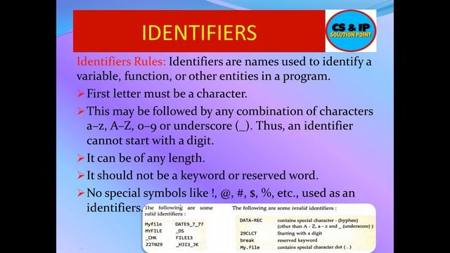 Python Token like Identifiers, Literals, Keywords, Operators, Punctuators . смотреть онлайн