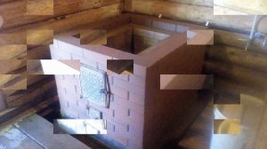 ПЕЧЬ БАННАЯ по серому, комбинированная кирпичная топка стальная каменка.