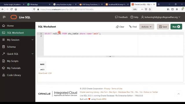 Oracle Live SQL Commands in DBMS смотреть онлайн
