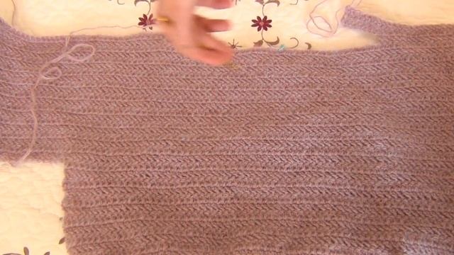 ფუმფულა სვიტერი ნაძვისებური უზორით. VI. Fluffy sweater crochet with herringbone st. Part VI. смотреть онлайн