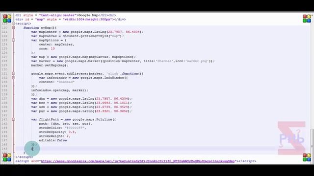 How to Create Polyline, Polygon and Circle with Help of HTML, Java Script and Google API смотреть онлайн