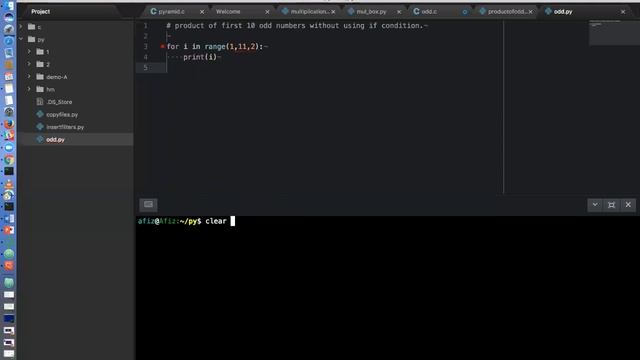 Python Programs: Odd numbers program without if condition смотреть онлайн