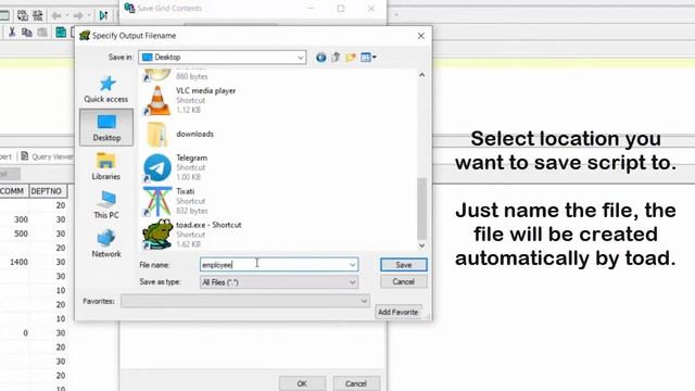 Export data as insert statements using Toad | Export Data as insert script for another table смотреть онлайн