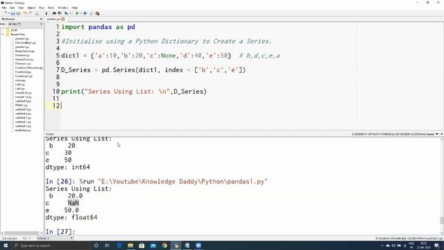 Python Pandas | Episode 3 | Working With Series смотреть онлайн
