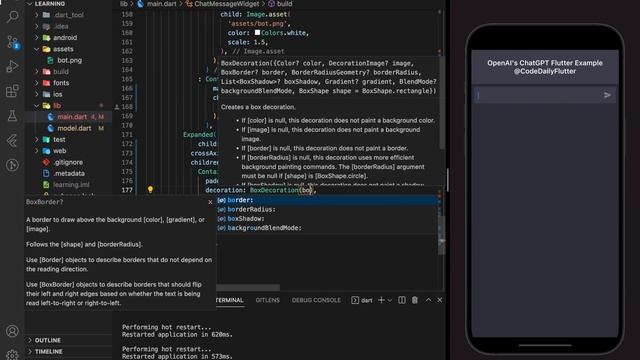 Flutter ChatGPT using OpenAI's GPT-3 | Flutter Chatbot #openai #chatgpt3 смотреть онлайн