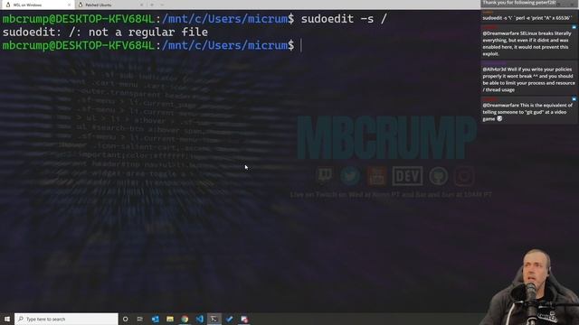 CVE-2021-3156: Heap-Based Buffer Overflow in Sudo | Explained, Shown and How to patch (WSL + Linux) смотреть онлайн