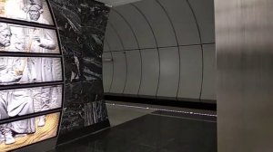 Станция метро «Фонвизинская».Голограммы 3D светильники (Как Древняя Русь) // 16 марта 2018 года