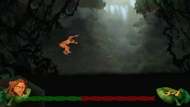Disney's Tarzan: Action Game 100% Walkthrough #6 - Sabor Attacks смотреть онлайн
