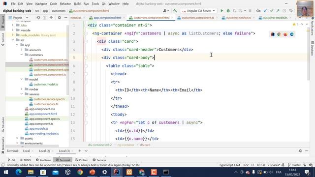 Part 3 - Spring Angular Use case Digital Banking - Angular Part 1 смотреть онлайн