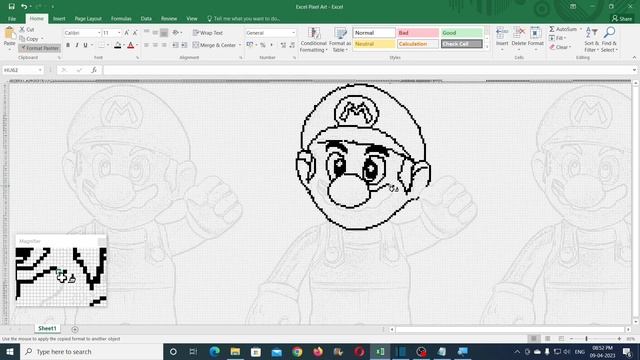 Convert Any Image Into Pixel Art in Excel смотреть онлайн