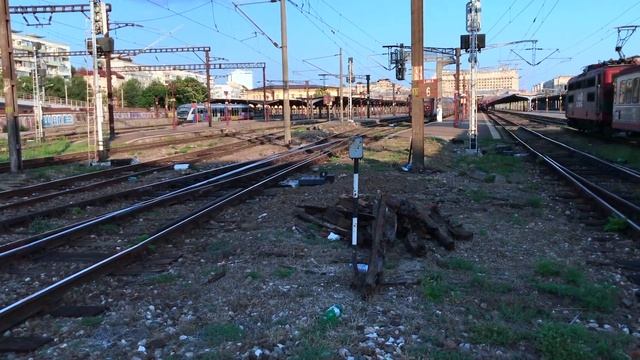 Tren international Bucuresti - Chisinau /The express train in Bucharest north railway station смотреть онлайн