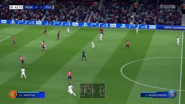 FIFA 19 Manchester united vs PSG 1080p HD Game play смотреть онлайн