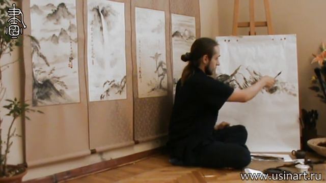 Уроки по пейзажной живописи усин Урок 10-2 Горы со снежными вершинами 2 смотреть онлайн