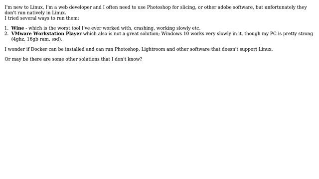 Ubuntu: Run Adobe software in Docker? смотреть онлайн
