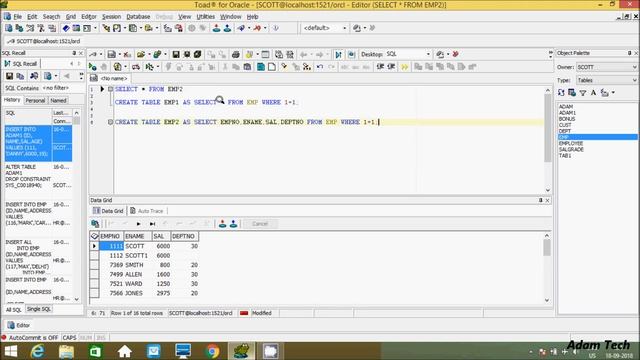 How to Create a Copy of Table Data in Oracle Database смотреть онлайн