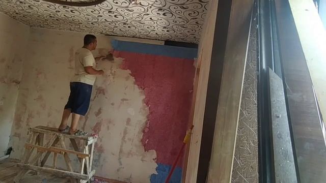 Как правильно снять жидкий абой со стены.How to properly remove liquid aboi from the wall. смотреть онлайн
