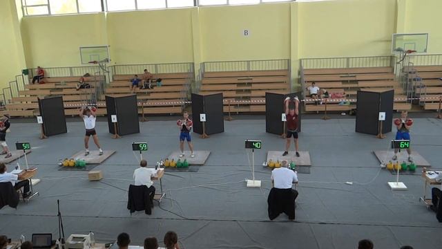 Jerk: me (4ht platform- 110 reps) and my student Mikhail Kvashnin (6ht platform- 127 reps) смотреть онлайн