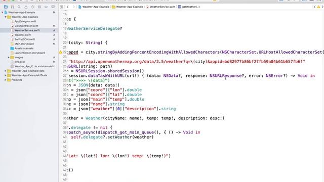 10 Weather App Xcode 7 url escape city name смотреть онлайн