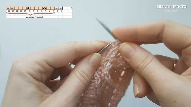 Ажурные дорожки "Зигзаги" - узор спицами. Openwork tracks "Zigzags" - knitting pattern. смотреть онлайн