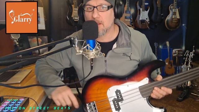 GLARRY FRETLESS BASS Guitar Does It Funk ? смотреть онлайн