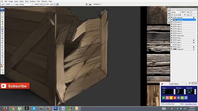 ?How to paint wood in photoshop _ Jesus Conde смотреть онлайн