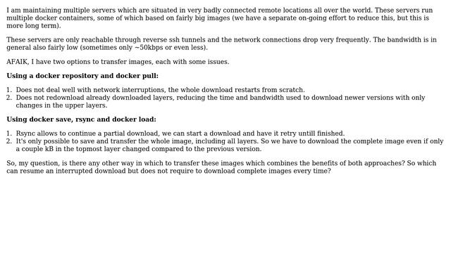 Transfer docker images over an unreliable connection смотреть онлайн