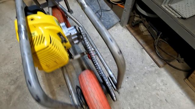 Самодельный мопед из газонокосилки I Своими руками смотреть онлайн