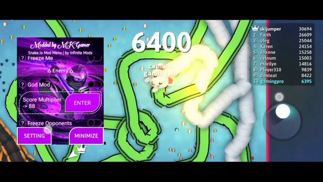 Snake Game |New Event Snakes Among Us Hacked | Snake Io Event System Hacked |GodModMenu #Gamingpro