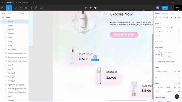 Design 2 Glassmorphism UI Animated Websites In Figma | New Trend 2021 ?? | Figma Tutorial