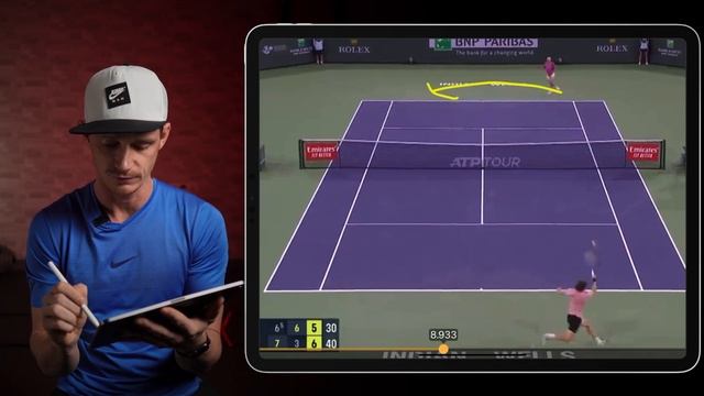 Главная ошибка в позициях одиночной игры | Большой теннис смотреть онлайн