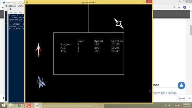 Simple Racing Game using Pygame смотреть онлайн