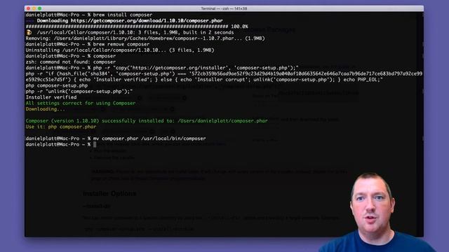 How to install Composer on macOS смотреть онлайн