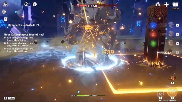 C1 Tighnari Spread w/Lisa & C6 Thoma Burgeon w/Ayato - V3.2 Spiral Abyss Floor 12 Genshin Impact смотреть онлайн