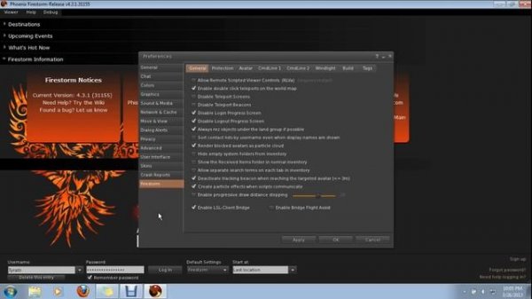 Firestorm for Second Life + Basic Game Play