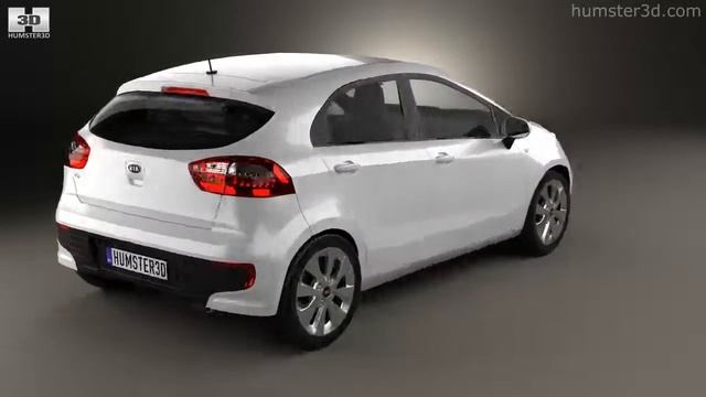 Kia Rio UB 5-door 2015 by 3D model store Humster3D.com смотреть онлайн