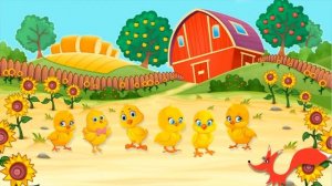 Мультик про курочку, петуха и цыплят - Домашние животные. Развивающее видео