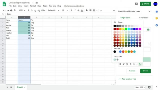 Conditional Formatting Number Ranges смотреть онлайн