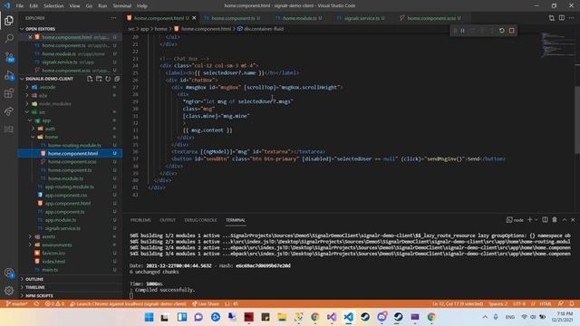 SignalR, ASP.NET Core, and Angular Part 5 - Simple chatting between users смотреть онлайн