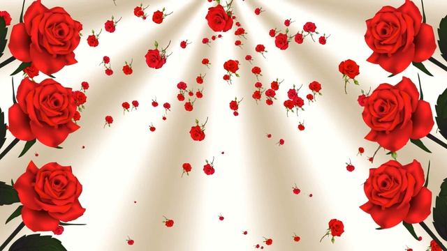 Футаж Розы летят. Красивый цветочный фон для монтажа смотреть онлайн
