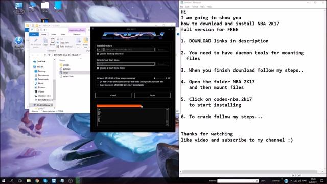 HOW TO DOWNLOAD AND INSTALL NBA2K17 FOR FREE | 100% WORKING + CRACK | 2017 смотреть онлайн