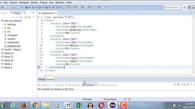 Read XML Document in Java using DOM смотреть онлайн