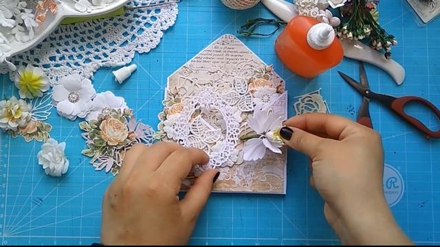 TUTORIAL flower card | Скрапбукинг Создание цветочного объемного конверта смотреть онлайн