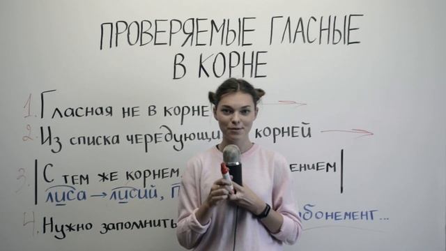 Проверяемые гласные в корне смотреть онлайн