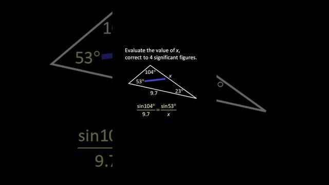 ? Application of Sine Rule by Finding an Unknown Angle смотреть онлайн