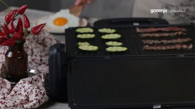 Gorenje kontaktni gril KR1800SDP смотреть онлайн