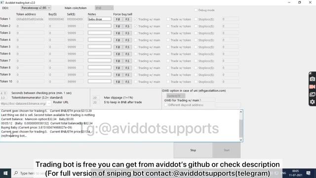 Pancakeswap and Uniswap trading client (and bot) for FREE смотреть онлайн